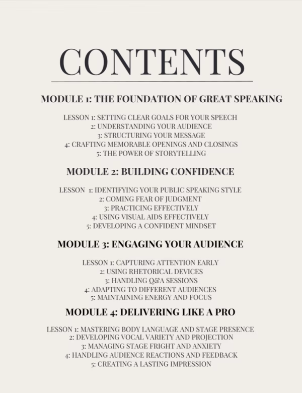 From Nervous to Natural Book: Contents